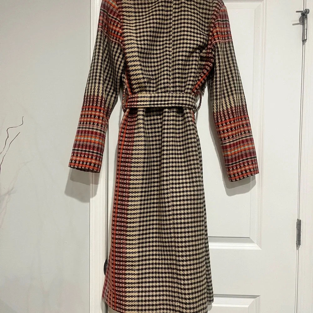 Free People Multicolor Fringe Wrap Coat - Picture 7 of 10